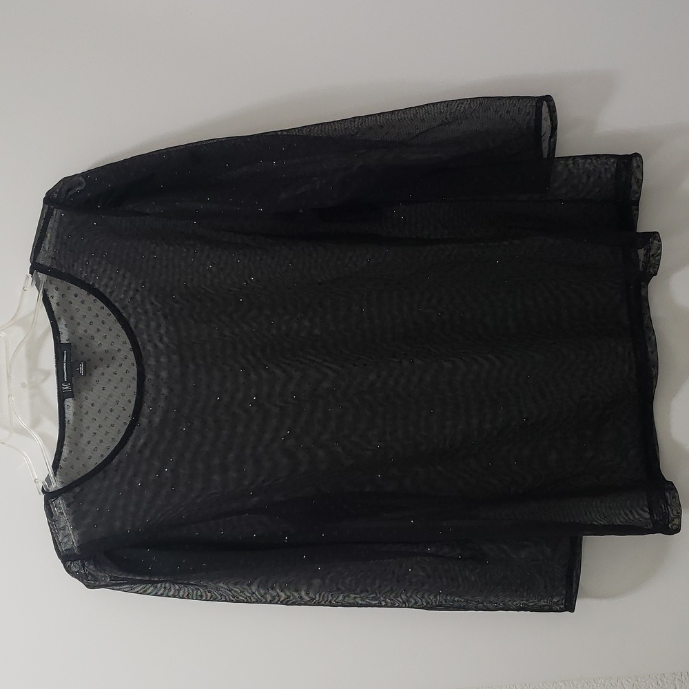 NWOT INC International Concepts Long Sleeve Sheer Top